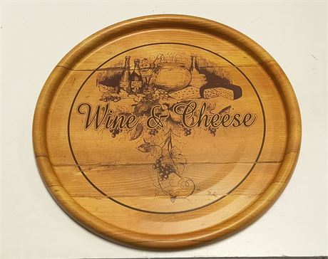 Wine and cheese tray