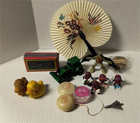 Vintage Blue Tip Matches & Yo-Yo's & Toys & Misc.
