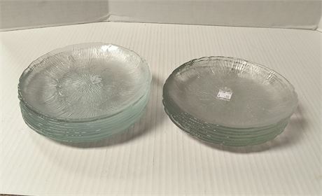 Lot Of Clear Glass Plates