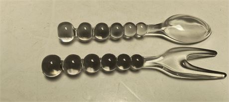 Glass Salad Utensils