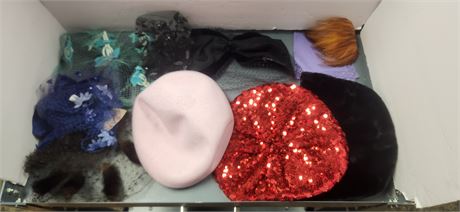 Vintage Pink Kangal Hat With Tags & Misc. Vintage Hats
