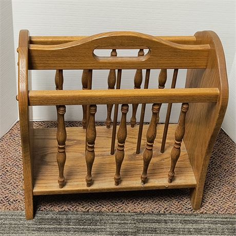 Wood Magazine Rack