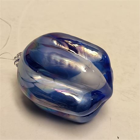 Glass Blue Ornament