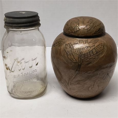 Kerr Canning Jar & Container With Lid