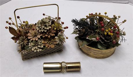 Faberge Perfume Bottle & Flowers Of The Season Fall & Winter Bouquets