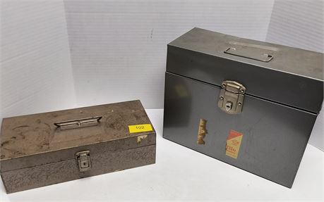 Metal Toolbox & Metal File Box