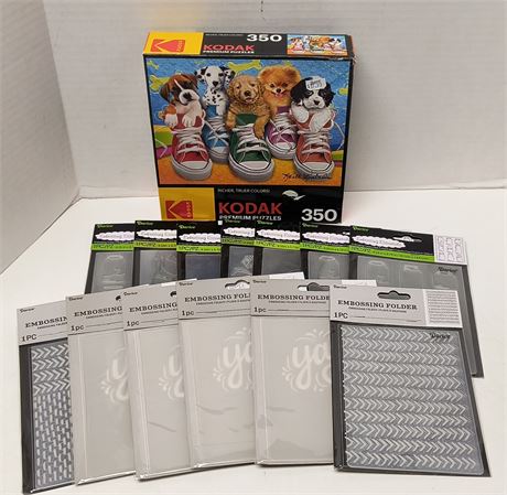 Kodak Puppy Puzzle & Embossing Folders