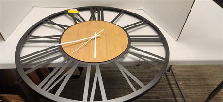 Large Metal Wall Clock