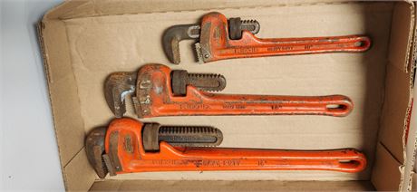 Rigid 10" & 14" & 18" Pip Wrenches