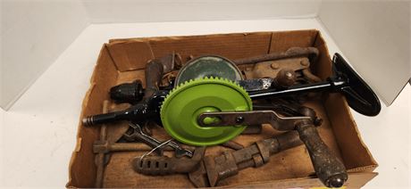 Crosscut Saw Set & Breast Plate Hand Drill & Hand drill