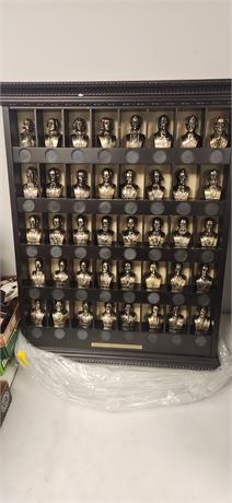 U.S. Presidential Gallery Collection Bust Statues Metal. 40 Presidents.