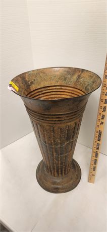 Tall Metal Vase