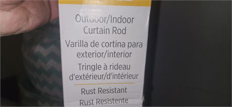 Tropez Outdoor/Indoor Curtain Rod. Size 72 in. x 144 in.