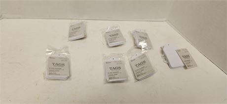 Lot of White Hanging Tags