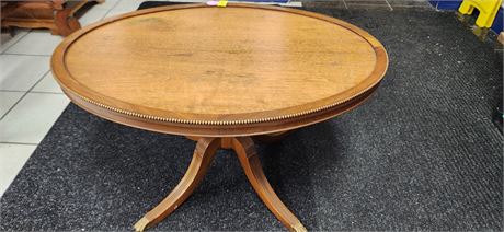 True Grand Rapids Cabinet Making Vintage Wood Coffee Table