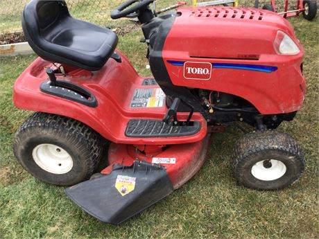 Toro Riding Lawn Mower - Cosmetically a little rough -  starts & runs