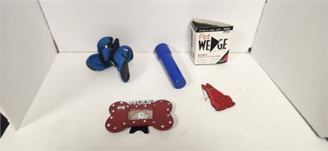 Small Dog Boots & Pet Wedge & Picture Frame & Flashlight & Cat Ornament