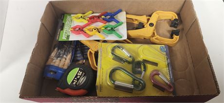 Tape Measure & Spring Clamps & Quick-Grip Handi-Clamps &Misc.