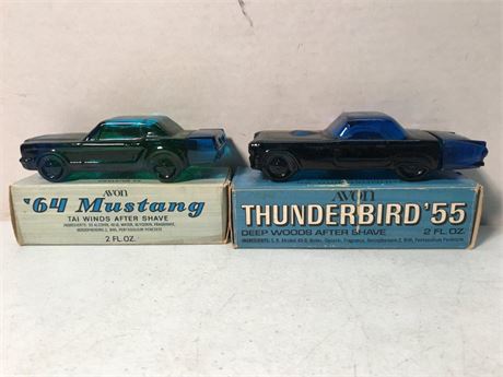 Avon Thunderbird '55 & 64' Mustang After Shave