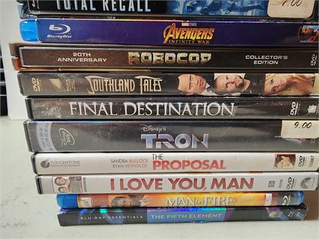Lot of DVD's and Blue Rays