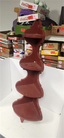 Small Wall Hanging Corner Wood Display Shelf