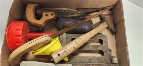Lot Of Vintage Safety Glasses & Misc. Tools