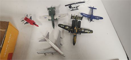 Lot Of Metal Airplane Toys