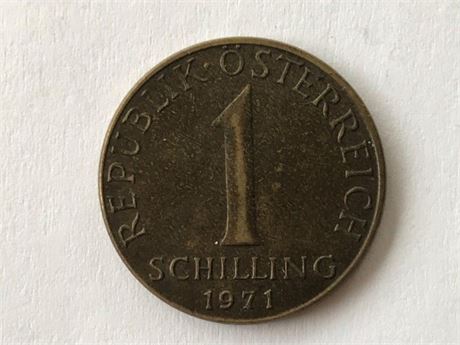 1971 Austria 1 Schilling