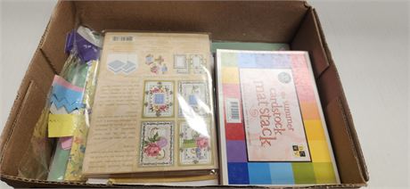 Lot Of Card Stock & Craft Supplies