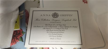 Anna Griffin Flora Collection Designer Scrapbook Kit