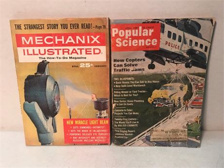 Jan. '63 Mechanix Illustrated & April '67 Popular Science