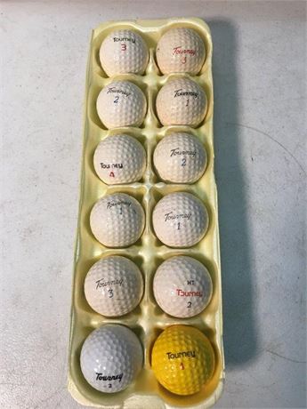 Dozen MacGregor Tourney Golf Balls