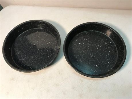 Vintage Enamelware Baking Pans