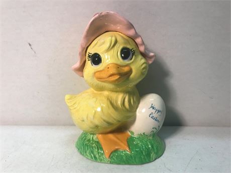 Vintage Ceramic Happy Easter Duck