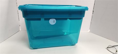 Small Storage Tote With Lid