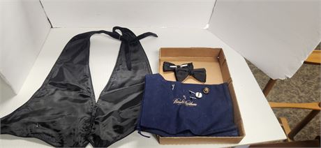 Bow Tie & Cuff Links & Tuxedo Vest