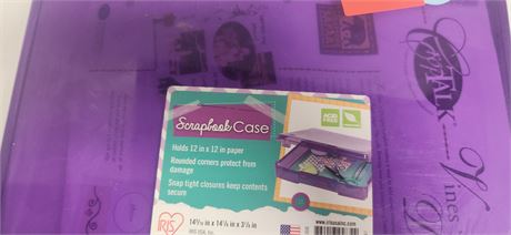 Scrapbook Storage Case & Misc. Craft Supplies