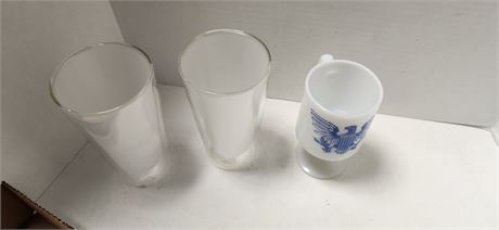 3 glasses