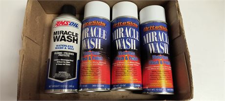 Brite Side Miracle Wash Waterless Wash & Polish & AMSOIL Wash & Wax