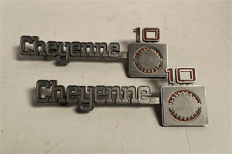 Cheyenne 10 Chevy Pickup Truck Front Fender Emblem