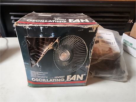 12v Oscillating Fan and Trampoline Sprinkler