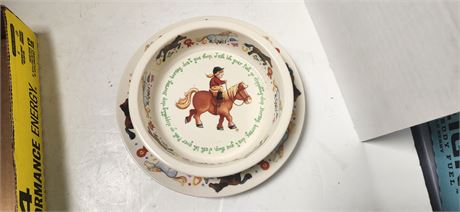 Childs Bowl and Plate
