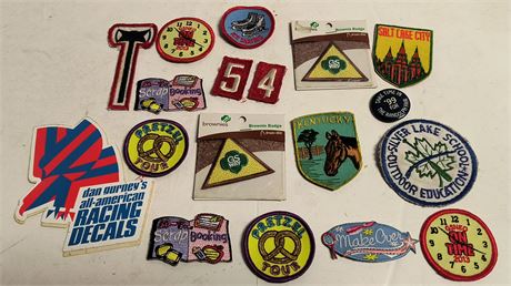 Lot Of Vintage Sew On Patches