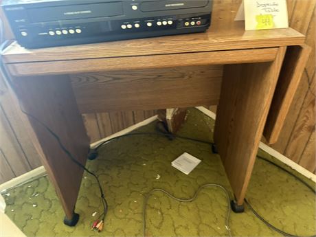 Wheeled Drop Leaf Table