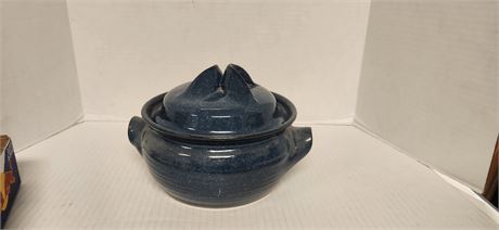 Covered Pottery Bowl