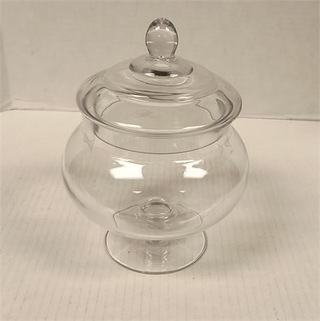 Clear Glass Cookie Jar With Lid