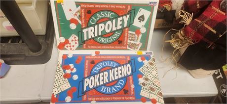 Tripoley & Poker Keeno Board Games