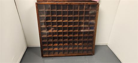 Enclosed Wood Display Shelf