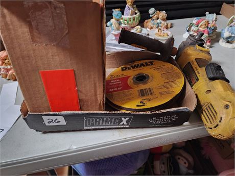 Dewalt Grinder with multiple wheels - Works