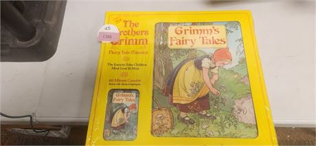 Grimm's Fairy Tales Book & Cassette Tape Set